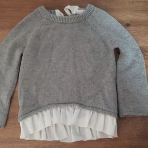 Jamie Kay Frill knit gray sweater size 1 year